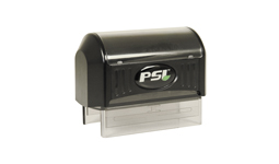 PSI-2264. Custom Pre-Inked Stamps. Clean/ Sharp Impresssions, Quiet Operation. No Replacement Pads, Stamps can be Re-Inked. Impression Size: 13/16" x 2 1/4"
50% Recycled Plastics.
Specify Ink Color.