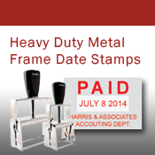 Heavy Duty Metal Frame Date Stamps