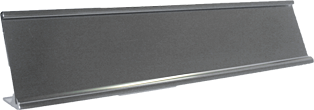 Traditional Metal Desk Easel, Silver 2" x 10" Holder