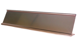 G48G10 - Traditional Metal Desk Easel, Gold 2" x 10" Holder