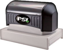 PSI-4696 Now Maxlight X-33:  Custom Pre-Inked Stamps. Clean/ Sharp Impresssions, Quiet Operation. No Replacement Pads, Stamps can be Re-Inked. Impression Size: 1 3/4" x 3 3/4"
50% Recycled Plastics.
Specify Ink Color.
