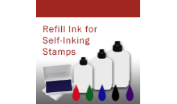 Refill Inks for Self-Inking Stamps and Date Stamps